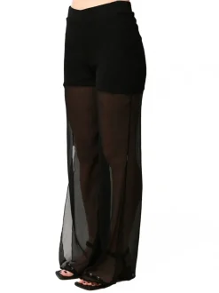 A ME PANTALONE SETA NERO Clearance